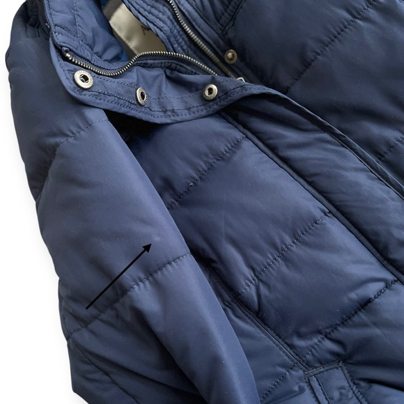 Abercrombie & Fitch Navy Blue Down Puffer Jacket - Picture 9 of 10